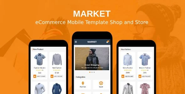 Market - eCommerce Mobile Template Shop and Store
