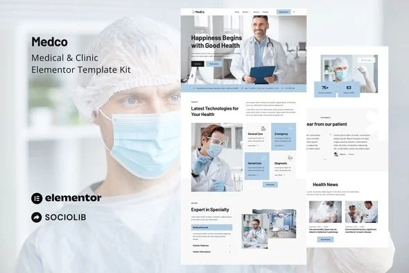Medco - Medical Clinic & Hospital Elementor Template Kit