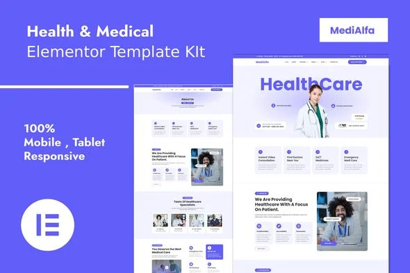 MediAlfa - Health & Medical Elementor Template Kit