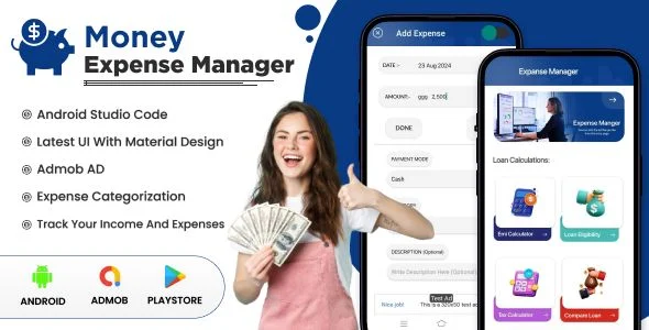 Money Expense Manager | Loan Comparison Calculator | EMI Calculator | Android App | Admob Ads
