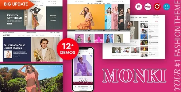 Monki - Elementor Fashion WooCommerce WordPress Theme