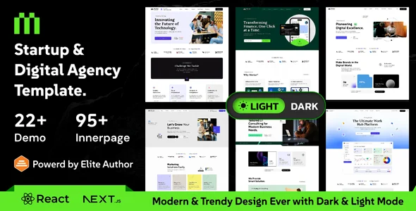Mortar - Startup & Digital Agency React Next JS Template