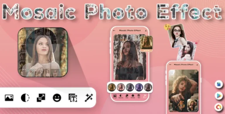Mosaic Photo Effects - Photo Editor - Mosaic Effect Photo - Mosaically - Smart Mosaic Photo Editor