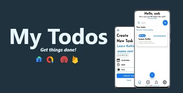 My Todos - Task & Reminder Manager App | ADMOB, FIREBASE, ONESIGNAL