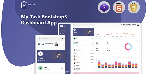 Mytask - Hr/ Project Management Admin Template