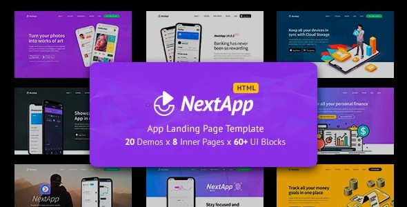 NextApp - App Landing Page Template Kit