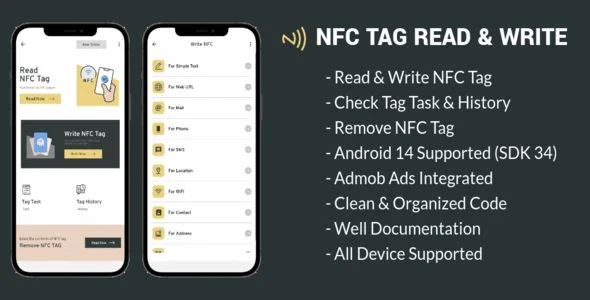 NFC Tag Reader - NFC Tools - NFC Tag Writer & Reader - NFC Tasks