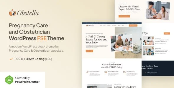 Obstella - Pregnancy Care & Obstetrician Gutenverse FSE WordPress Theme