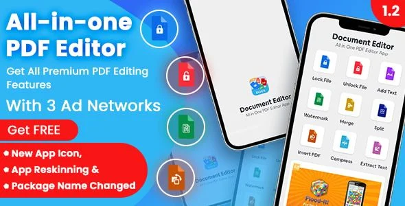 PDF Editor & Maker (2.0 UPDATE) - All in One PDF Editor for Android - 3 Ad Networks