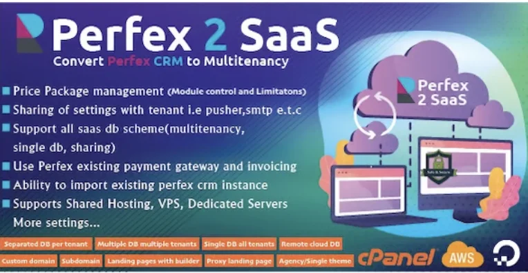 Perfex CRM SaaS Module - Transform Your Perfex CRM into a Powerful Multi-Tenancy Solution