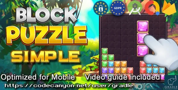 Puzzle Block Simple (Admob + GDPR + Android Studio)
