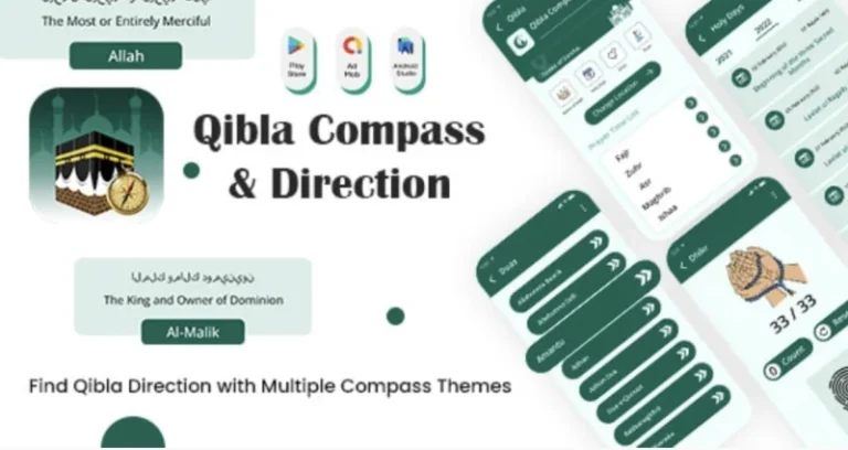 Qibla Compass - Qibla Direction - Quran Qibla Finder - Qibla Connect - Namaz Qibla Finder Compass