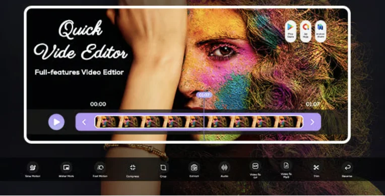 Quick Video Editor Pro - Fast and Easy Video Editor - Video Maker Pro - Video Effects - FX Video