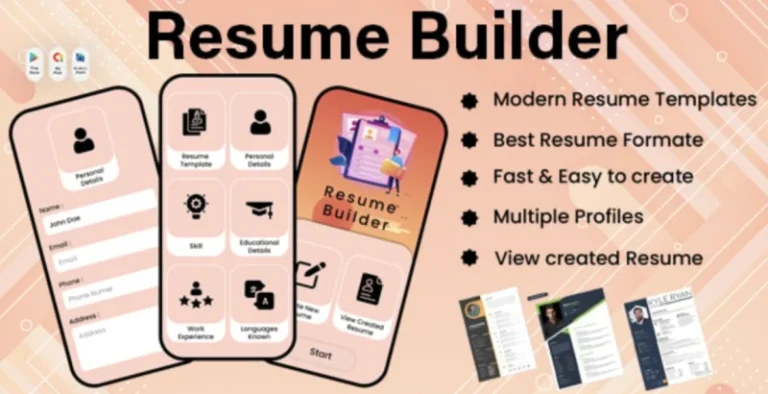 Resume Builder - CV Maker - Professional Resume - Biodata and CV Maker for Job - CV Engineer