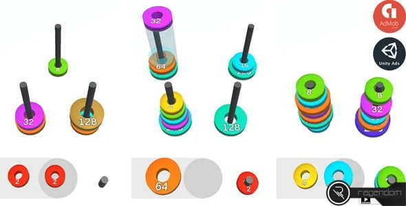 Ring Merger - Complete Unity Game + Admob