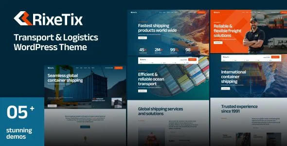 RixeTix - Transport Logistics WordPress Theme