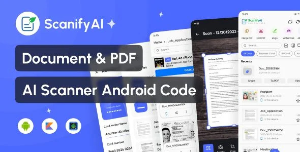 ScanifyAI - Document Scanner & OCR App | Android