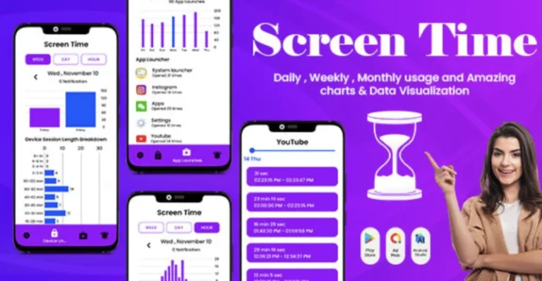 Screen time - Time Tracker - Restrain yoursel - App Usage - App Usage Summary -Time Management