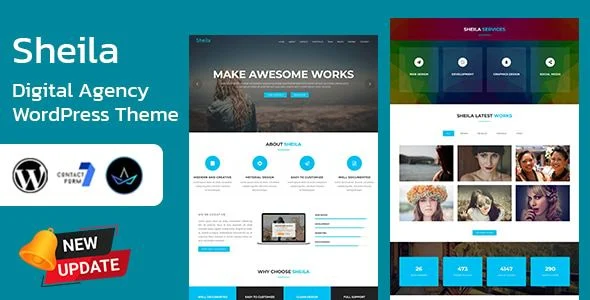 Sheila - Material Design Agency WordPress Theme
