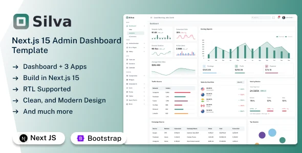 Silva - Next Js 15 Admin & Dashboard Template