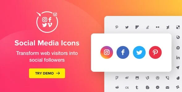 Social Media Icons WordPress - Social Icons Plugin
