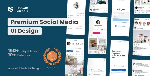 SocialX - Premium Social Media UI Design