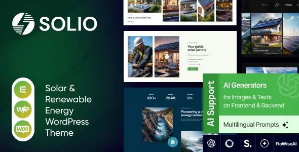 Solio - Green Power & Renewable Energy WordPress Theme