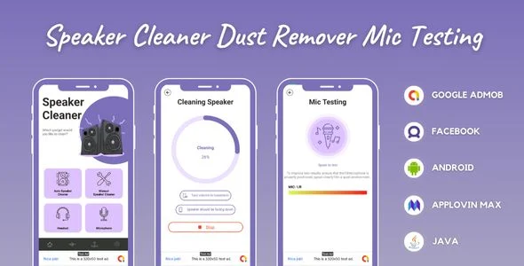 Speaker Cleaner - Dust Remover - Water Cleaner