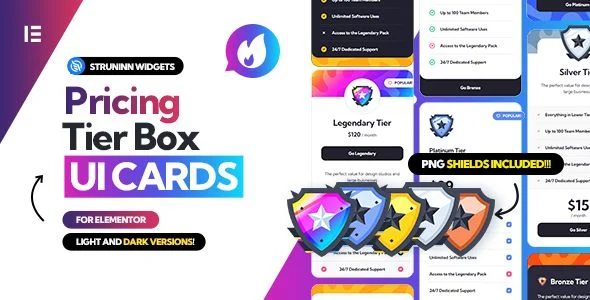Struninn - Pricing Table - UI Cards for Elementor
