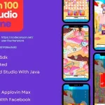 Sugar Rush 100 - Sweet Arcade Game Built with HTML5, CSS3, JavaScript in Android Studio