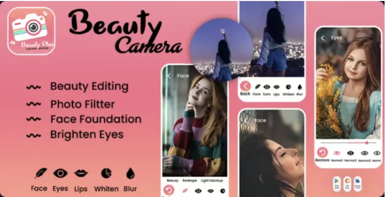 Sweet Beauty Camera Makeup - Photo Editor - Selfie Camera - AI Photo Editor - Eye Color