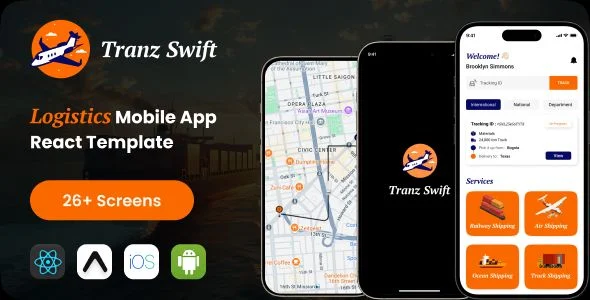 Tranz Swift | Logistics Mobile App | React Native Expo Template