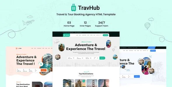 Travhub - Tour & Travel Booking HTML Template