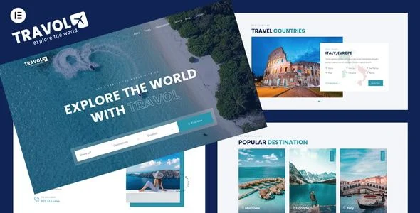 TRAVOL - Travel Agency Elementor WordPress Theme