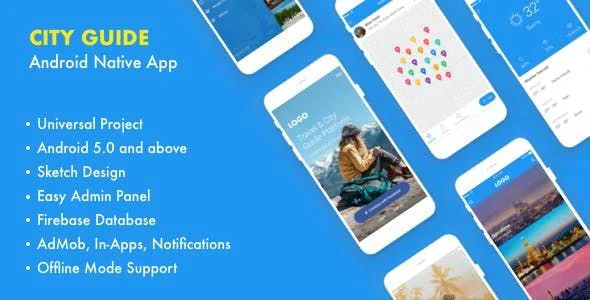 Trid - City Guide Android Native with Admin Panel, Firebase