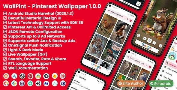 WallPint - Pinterest Wallpaper App - Pinterest API