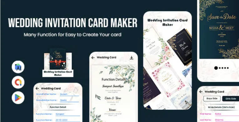 Wedding Invitation Card Maker - Shaadi Card Maker - Card Creator - Invite - Shaadi - Engagement