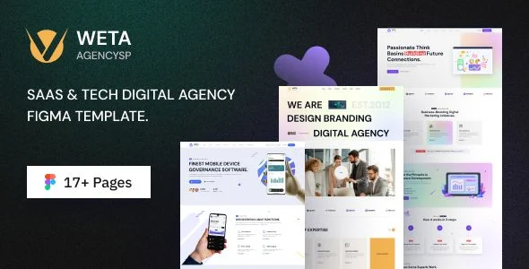 WETA Agencysp - Saas Landing Figma Template