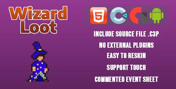 Wizard Loot - Template for Construct 3