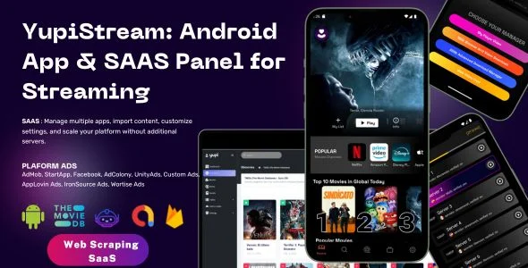YupiStream Pro - TV & Movie Scraper Android App