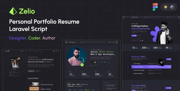 Zelio - Personal Portfolio Resume Laravel Script