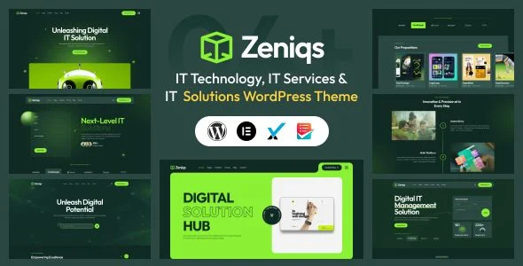 Zeniqs - IT Services/ IT Technology and IT Solutions WordPress Theme