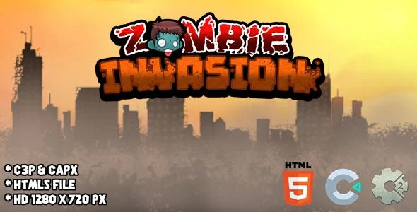 Zombie Invasion - Construct 2/3 Game