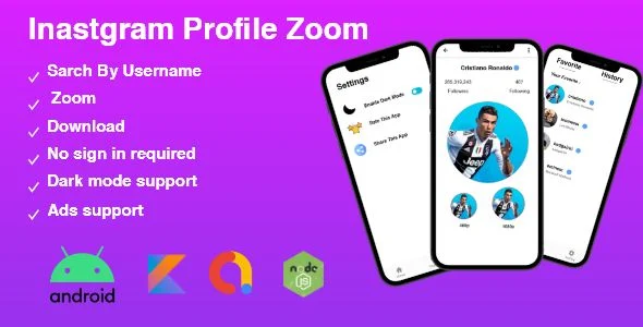 Zoom and download any Instagram profile picture to see it in full size