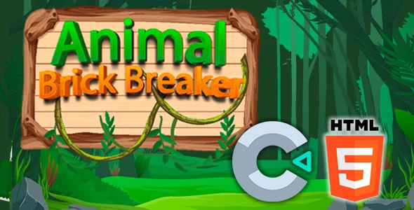 Animal Brick Breaker - HTML5 Game - C3P