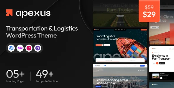 Apexus - Transportation & Logistics WordPress Theme