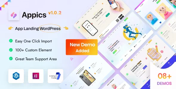 Appics - App Landing Page WordPress Theme