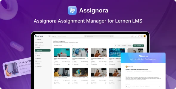 Assignora - Assignment Manager Addon for Lernen LMS