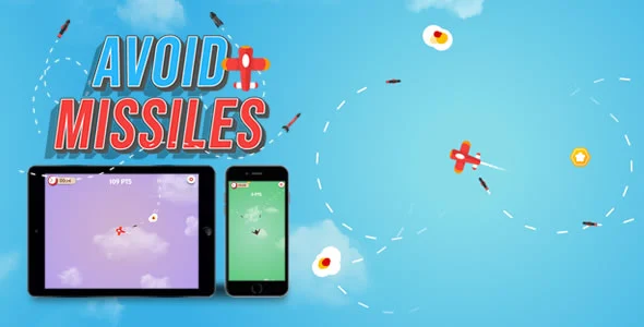 Avoid Missiles - HTML5 Game