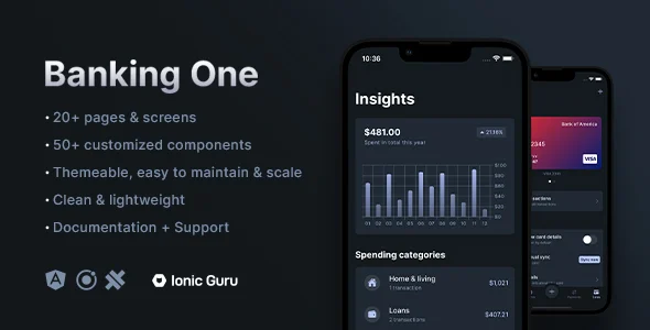 Banking - Crypto - Expenses | Mobile App Template | Ionic 8 | Capacitor 7